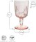 Bormioli Rocco Romantic Stemware Drinking Glass 4 Set 10.75 oz Cotton Candy Pink